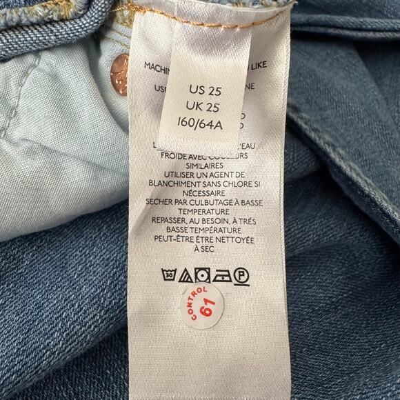 Free People We the Free Carmen Flare Distressed Womens Jeans Size 25 - Picture 10 of 12